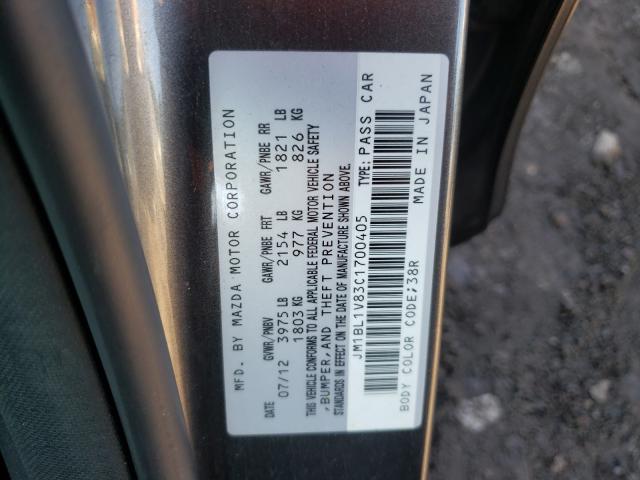 Photo 9 VIN: JM1BL1V83C1700405 - MAZDA 3 I 