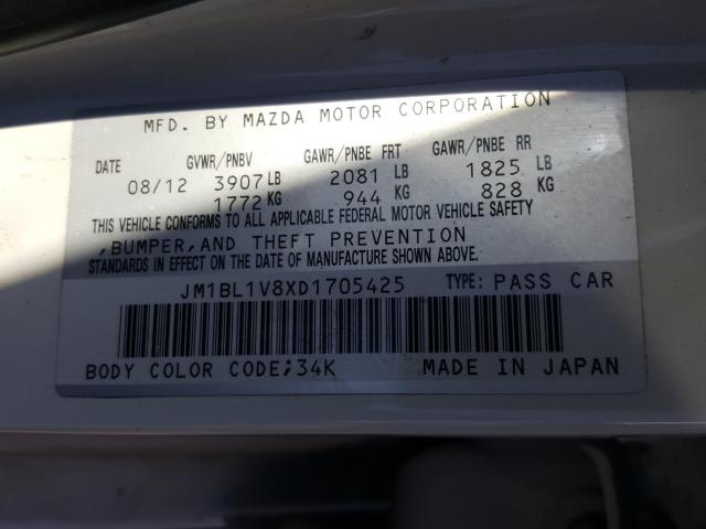 Photo 9 VIN: JM1BL1V8XD1705425 - MAZDA 3 I 