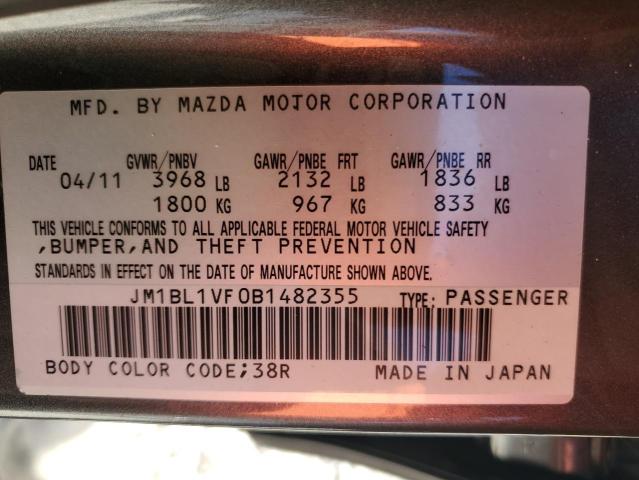 Photo 11 VIN: JM1BL1VF0B1482355 - MAZDA 3 