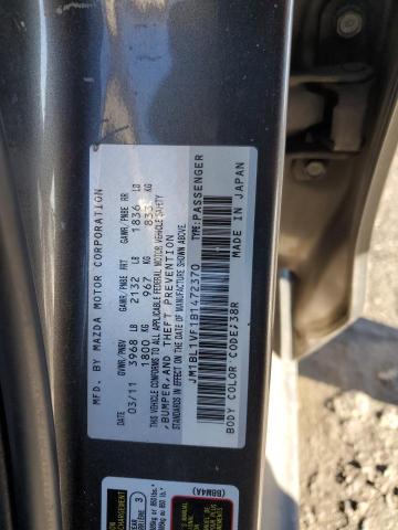 Photo 11 VIN: JM1BL1VF1B1472370 - MAZDA 3 I 