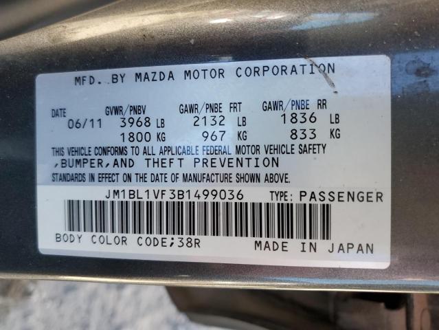 Photo 9 VIN: JM1BL1VF3B1499036 - MAZDA 3 I 