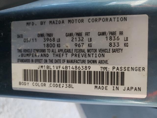 Photo 9 VIN: JM1BL1VF4B1486389 - MAZDA 3 I 