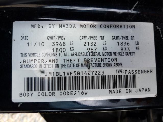 Photo 9 VIN: JM1BL1VF5B1427223 - MAZDA 3 I 