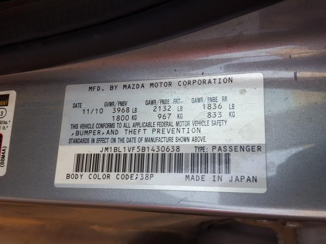 Photo 9 VIN: JM1BL1VF5B1430638 - MAZDA 3 I 