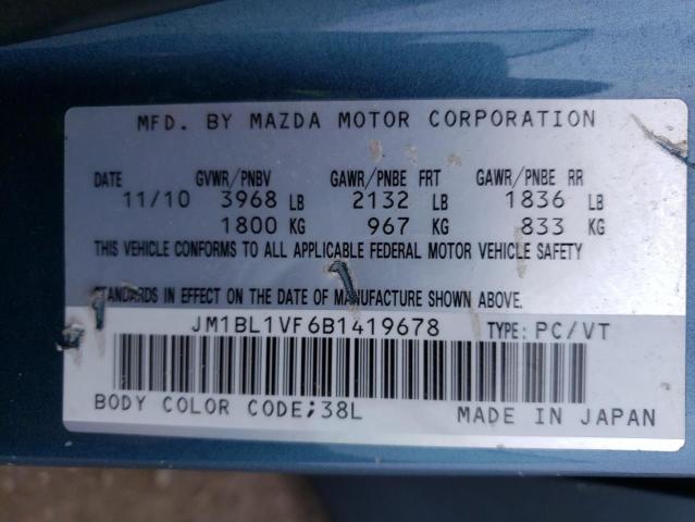 Photo 11 VIN: JM1BL1VF6B1419678 - MAZDA 3 I 