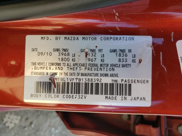 Photo 9 VIN: JM1BL1VF7B1388392 - MAZDA 3 I 