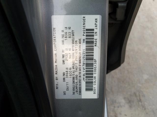 Photo 9 VIN: JM1BL1VF7B1494311 - MAZDA 3 I 