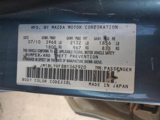 Photo 11 VIN: JM1BL1VF8B1362920 - MAZDA 3 