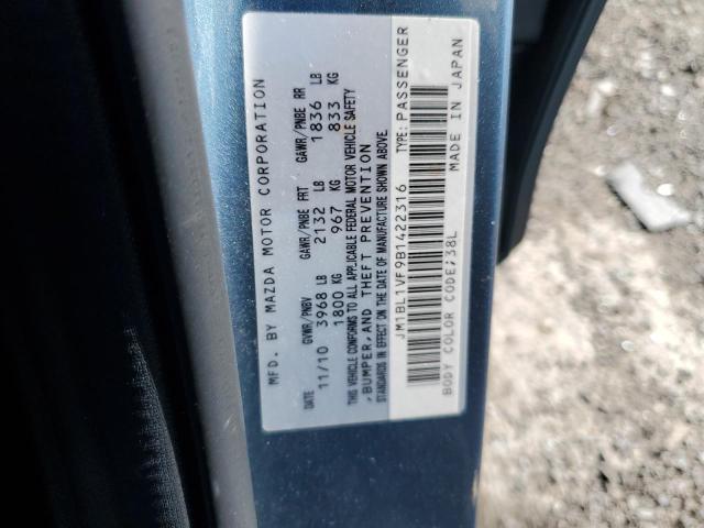 Photo 11 VIN: JM1BL1VF9B1422316 - MAZDA 3 I 