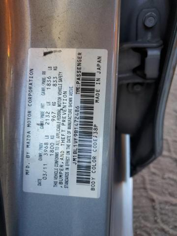 Photo 11 VIN: JM1BL1VF9B1472486 - MAZDA 3 I 