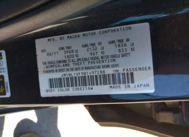 Photo 8 VIN: JM1BL1VF9B1497288 - MAZDA 3 