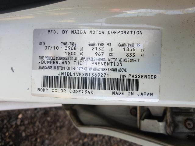 Photo 9 VIN: JM1BL1VFXB1369271 - MAZDA 3 I 