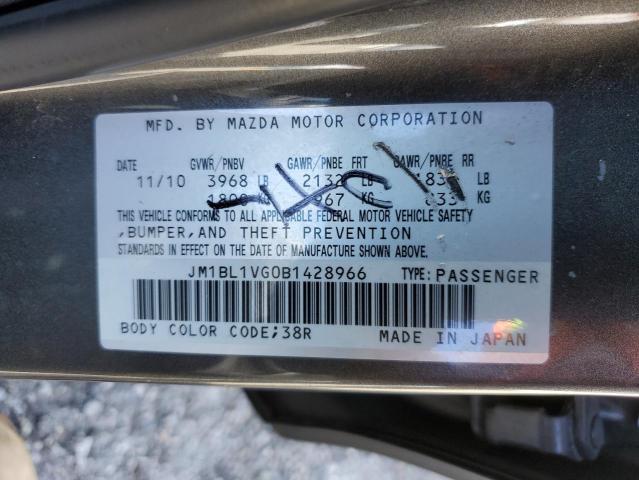 Photo 11 VIN: JM1BL1VG0B1428966 - MAZDA 3 I 