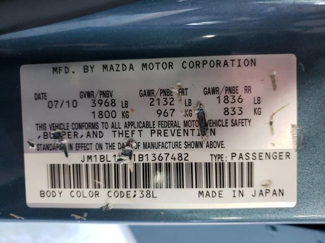 Photo 9 VIN: JM1BL1VG1B1367482 - MAZDA 3 