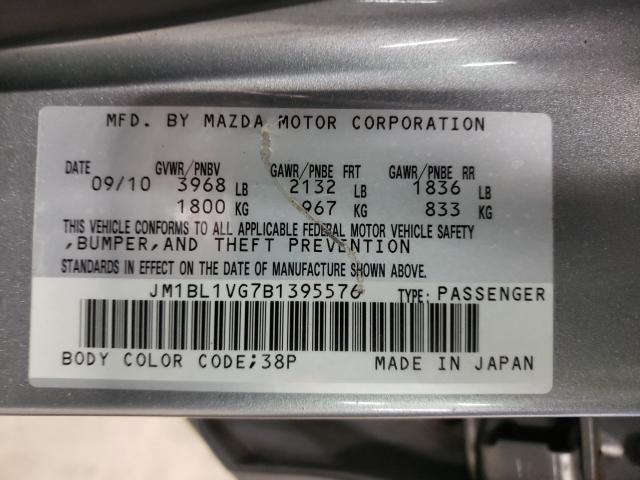 Photo 9 VIN: JM1BL1VG7B1395576 - MAZDA MAZDA3I 