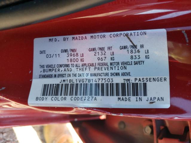 Photo 9 VIN: JM1BL1VG7B1477503 - MAZDA 3 I 