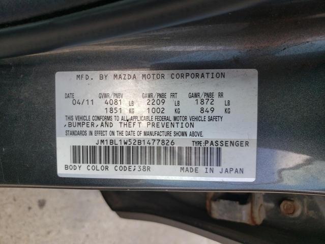 Photo 11 VIN: JM1BL1W52B1477826 - MAZDA 3 S 