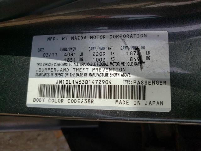 Photo 9 VIN: JM1BL1W63B1472904 - MAZDA 3 S 