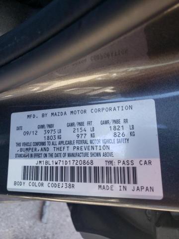 Photo 9 VIN: JM1BL1W71D1720868 - MAZDA 3 I 