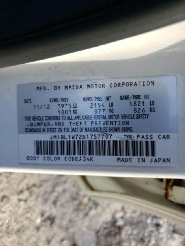 Photo 9 VIN: JM1BL1W72D1757797 - MAZDA 3 I 