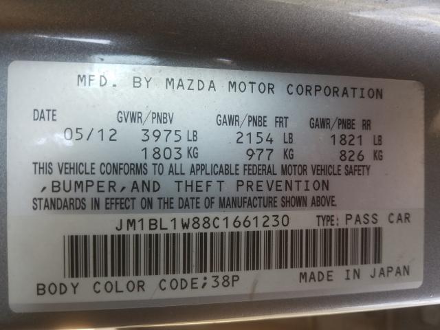 Photo 9 VIN: JM1BL1W88C1661230 - MAZDA 3 I 