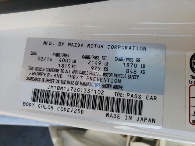 Photo 9 VIN: JM1BM1J72G1331102 - MAZDA 3 SPORT 