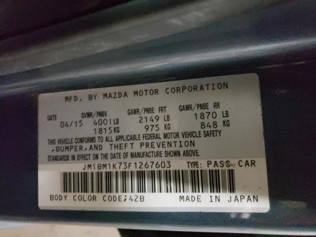 Photo 11 VIN: JM1BM1K73F1267603 - MAZDA 3 