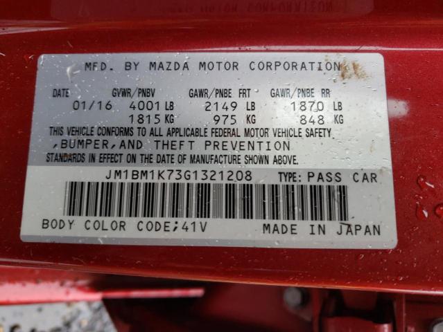 Photo 9 VIN: JM1BM1K73G1321208 - MAZDA 3 SPORT 