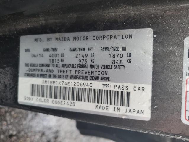 Photo 11 VIN: JM1BM1K74E1206940 - MAZDA 3 