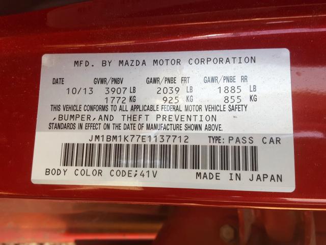 Photo 9 VIN: JM1BM1K77E1137712 - MAZDA 3 SPORT 