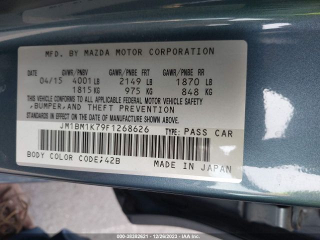 Photo 8 VIN: JM1BM1K79F1268626 - MAZDA MAZDA3 