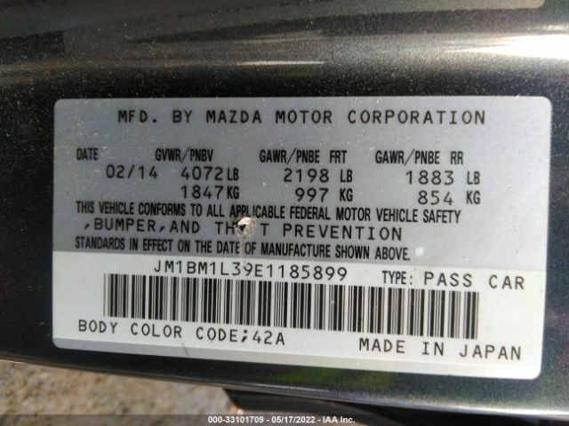 Photo 8 VIN: JM1BM1L39E1185899 - MAZDA 3 