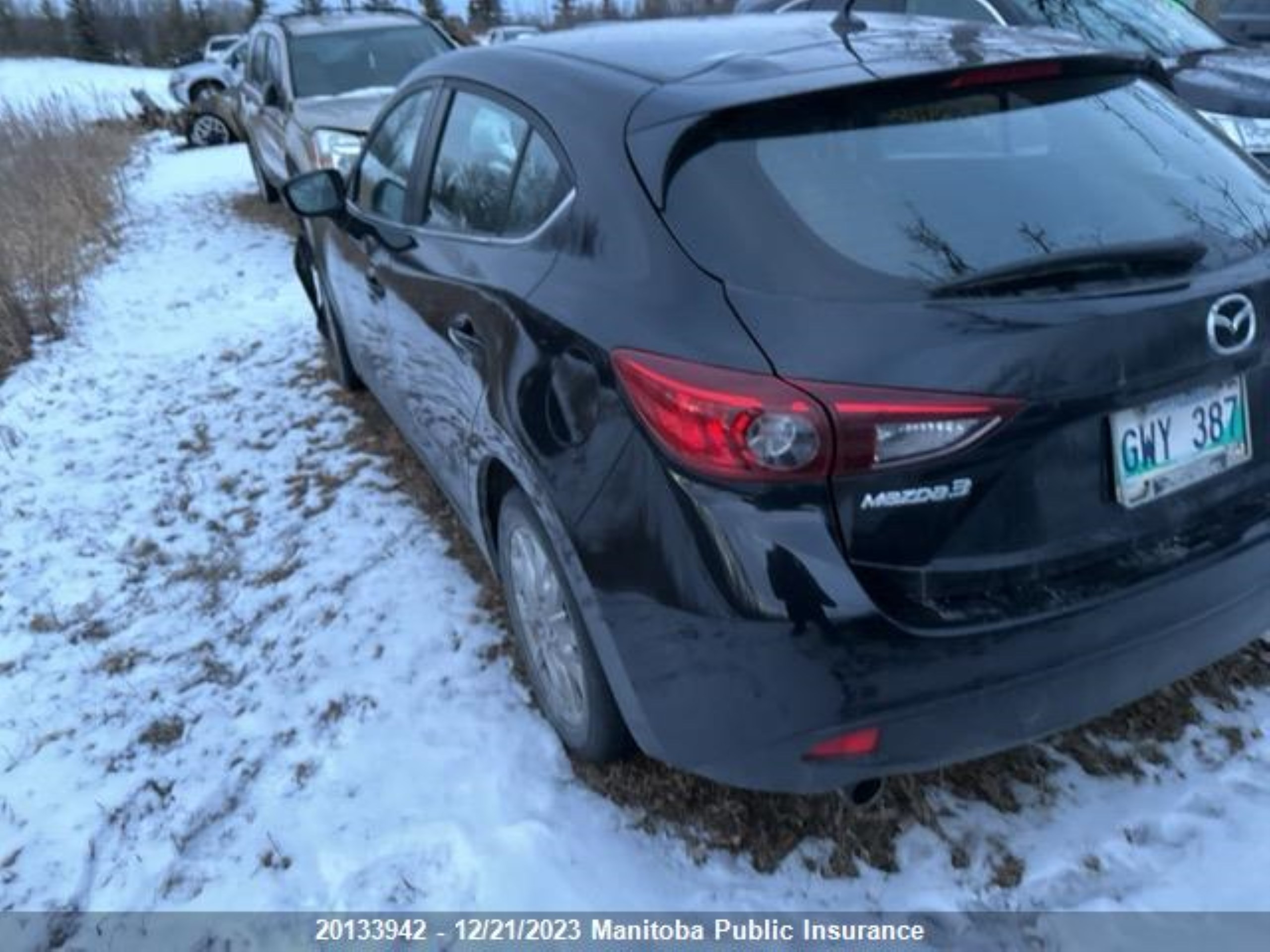 Photo 2 VIN: JM1BM1L72E1105829 - MAZDA 3 