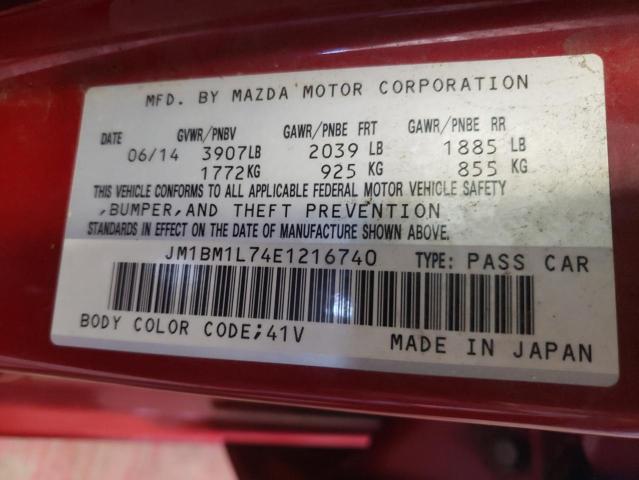 Photo 11 VIN: JM1BM1L74E1216740 - MAZDA 3 TOURING 