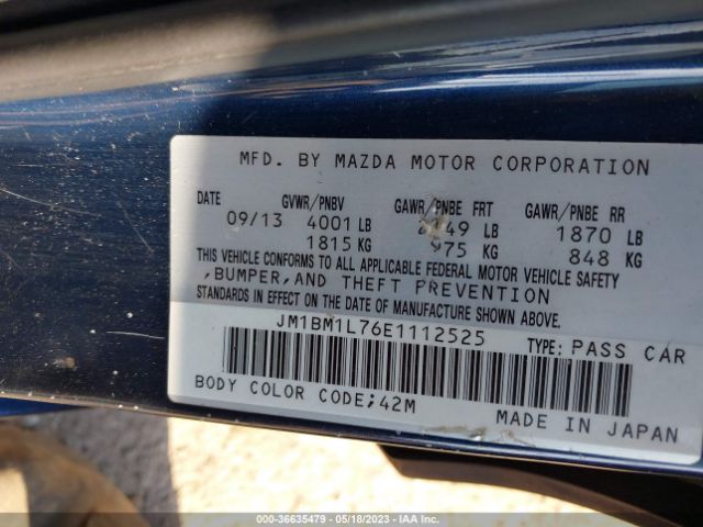 Photo 8 VIN: JM1BM1L76E1112525 - MAZDA MAZDA3 