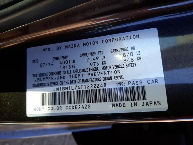 Photo 9 VIN: JM1BM1L76F1222248 - MAZDA 3 TOURING 