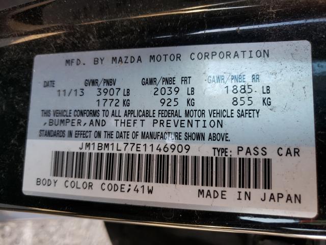 Photo 9 VIN: JM1BM1L77E1146909 - MAZDA 3 TOURING 