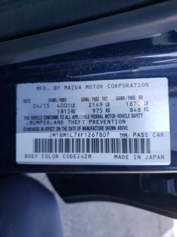 Photo 9 VIN: JM1BM1L7XF1267807 - MAZDA 3 TOURING 