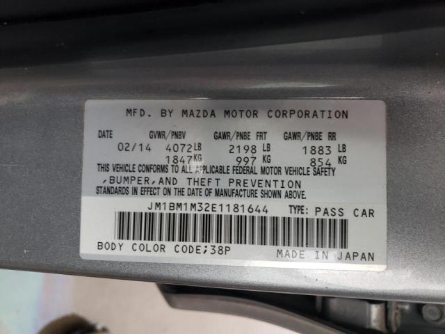 Photo 9 VIN: JM1BM1M32E1181644 - MAZDA 3 GRAND TO 