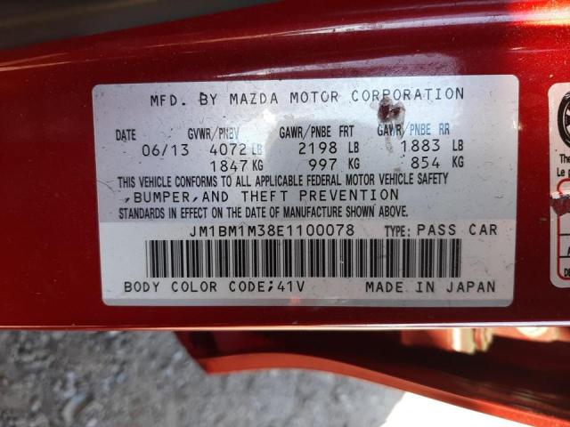 Photo 9 VIN: JM1BM1M38E1100078 - MAZDA 3 GRAND TO 