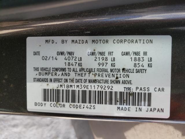 Photo 9 VIN: JM1BM1M39E1179292 - MAZDA 3 GRAND TO 