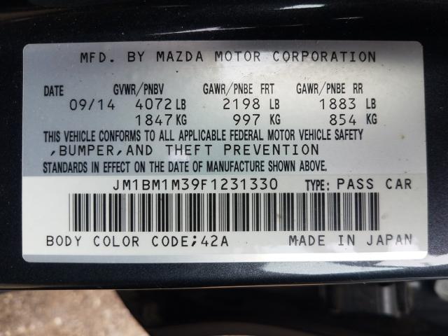 Photo 9 VIN: JM1BM1M39F1231330 - MAZDA 3 GRAND TO 