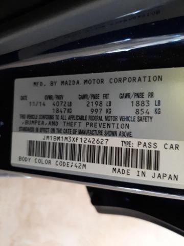 Photo 9 VIN: JM1BM1M3XF1242627 - MAZDA 3 