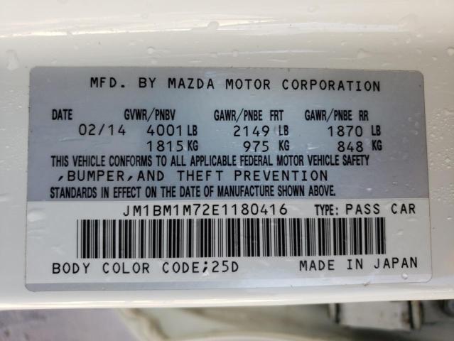 Photo 9 VIN: JM1BM1M72E1180416 - MAZDA 3 GRAND TO 