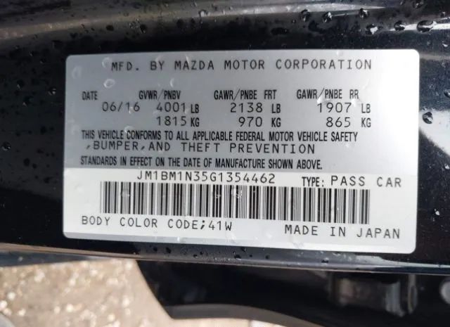 Photo 8 VIN: JM1BM1N35G1354462 - MAZDA 3 