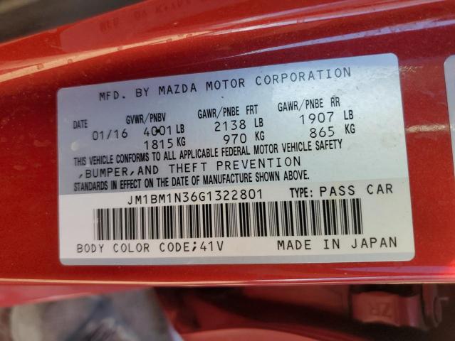 Photo 9 VIN: JM1BM1N36G1322801 - MAZDA 3 GRAND TO 