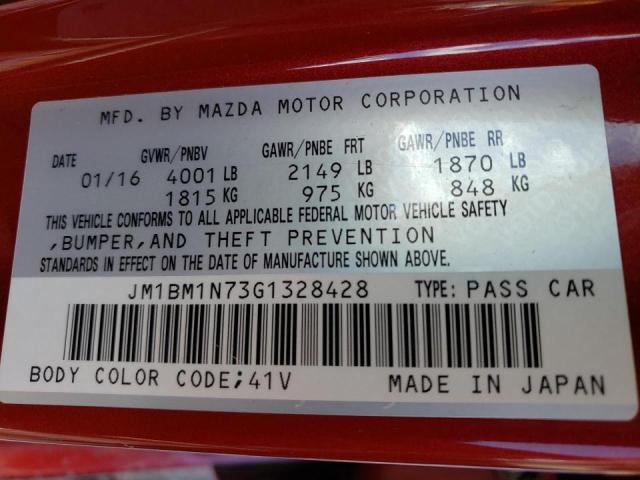 Photo 9 VIN: JM1BM1N73G1328428 - MAZDA 3 