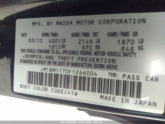 Photo 8 VIN: JM1BM1T70F1266004 - MAZDA 3 