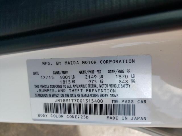 Photo 9 VIN: JM1BM1T70G1315400 - MAZDA 3 SPORT 