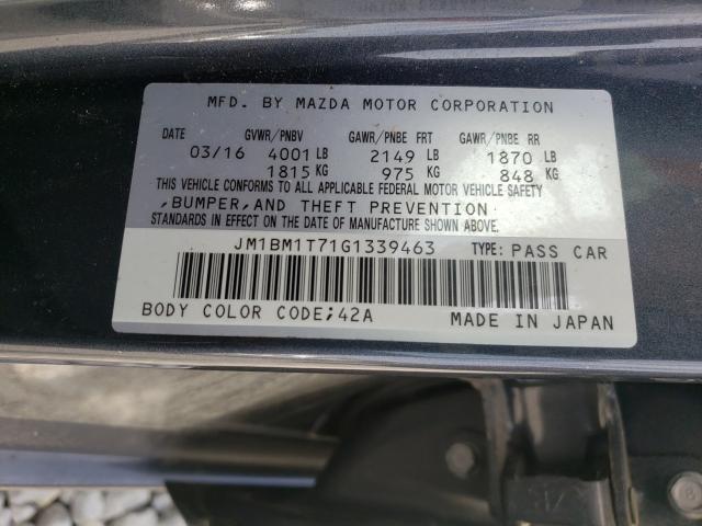 Photo 9 VIN: JM1BM1T71G1339463 - MAZDA 3 SPORT 